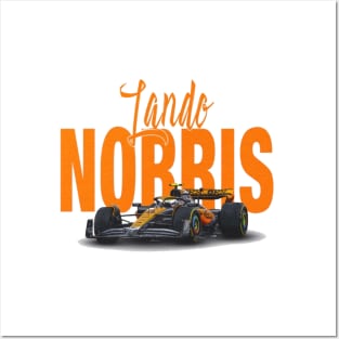 Lando Norris Racing Car Posters and Art